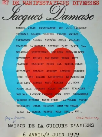 Lithografie Delaunay - Delaunay Sonia affiche originale, 1979, Hand signed/Jacques Damase signature/Art abstrait/Abstract