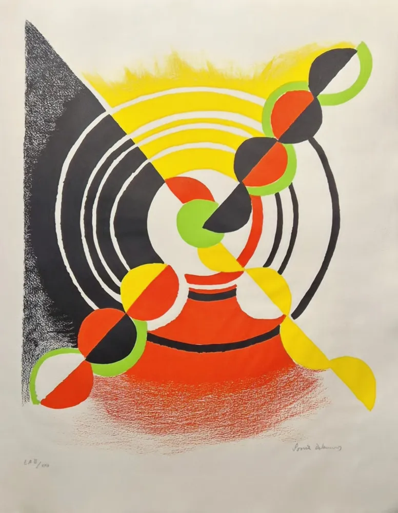 Lithografie Delaunay - Diagonal X