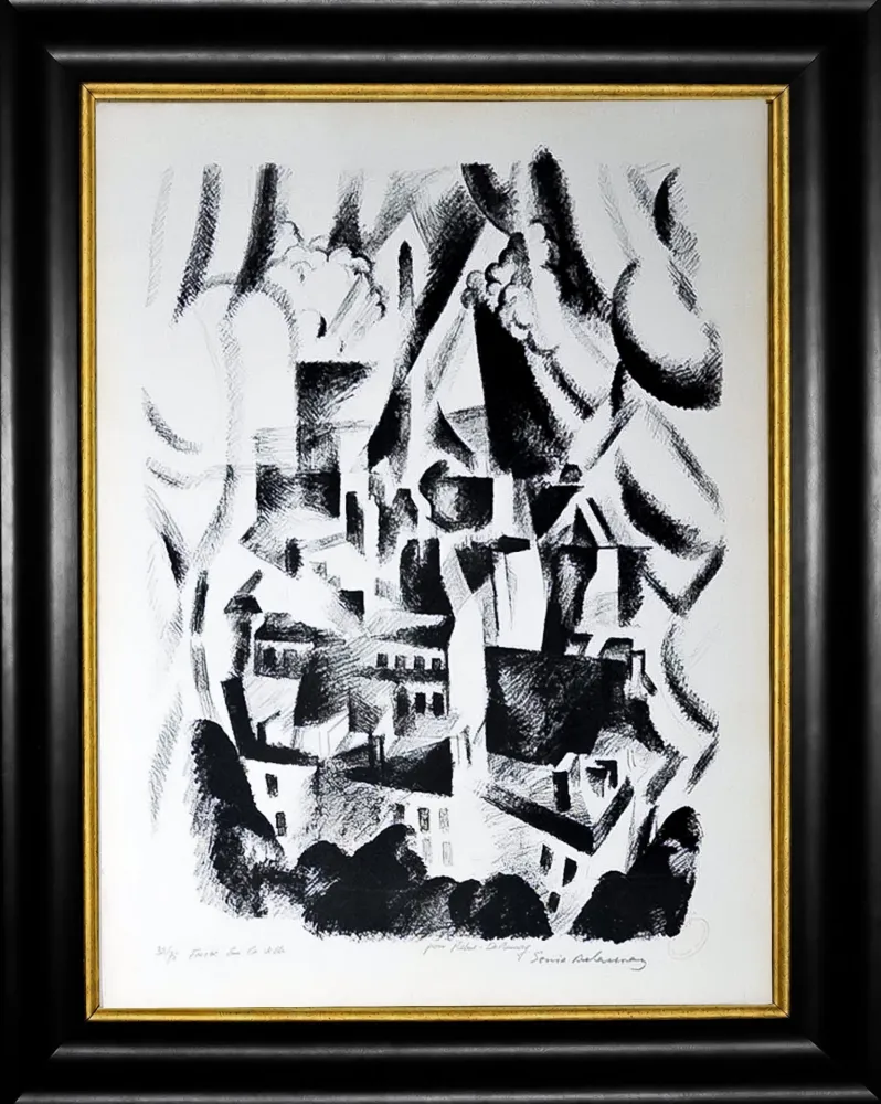 Lithografie Delaunay - Fenêtre sur la ville