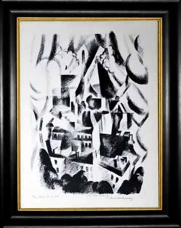 Lithografie Delaunay - Fenêtre sur la ville