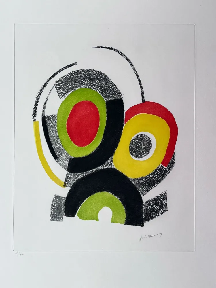 Ets En Aquatint Delaunay - Les illuminations de Rimbaud