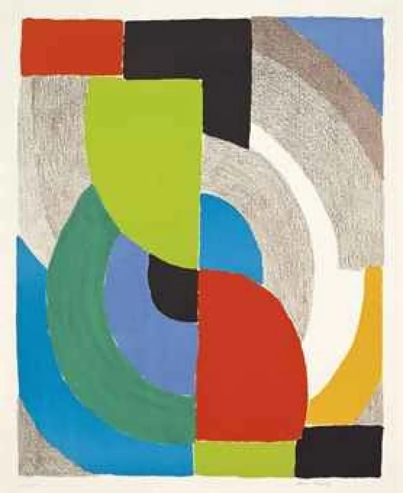 Zeefdruk Delaunay - Olympie