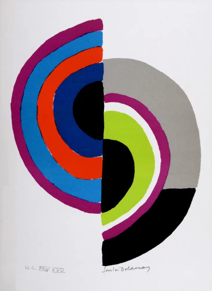 Lithografie Delaunay - Petite Composition, 1972