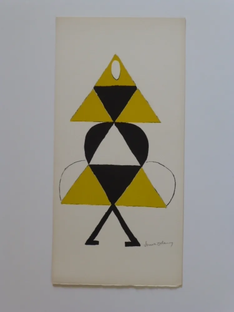 Lithografie Delaunay - Projet de costume 