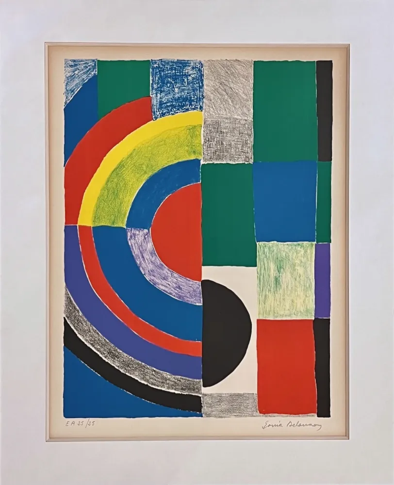 Lithografie Delaunay - Rythme Colore