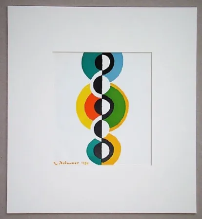 Lithografie Delaunay - Rythme et tour, 1934