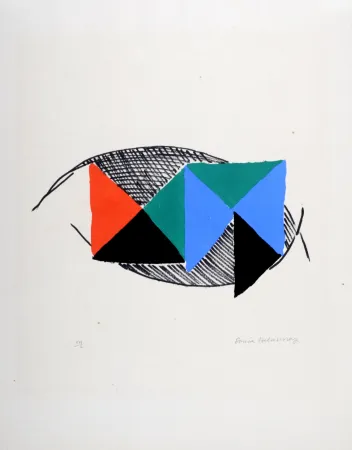 Lithografie Delaunay - Rythmes, 1966 - Hand-signed