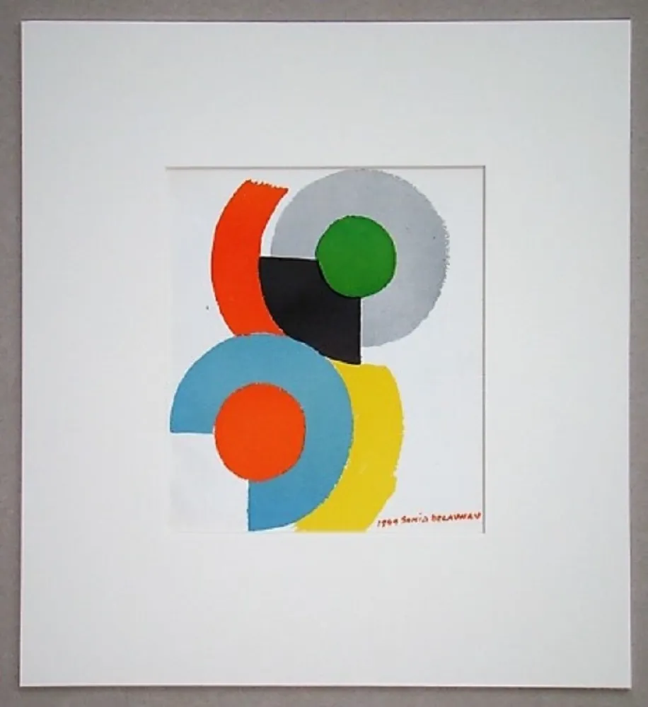 Lithografie Delaunay - Rythmes circulaires, 1949