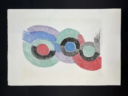 Ets En Aquatint Delaunay -  Rythmes colores