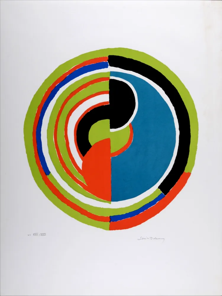 Lithografie Delaunay - Signal, 1974 - Hand-signed