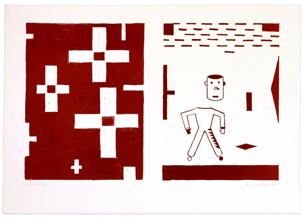 Lithografie Delprat - Sans titre