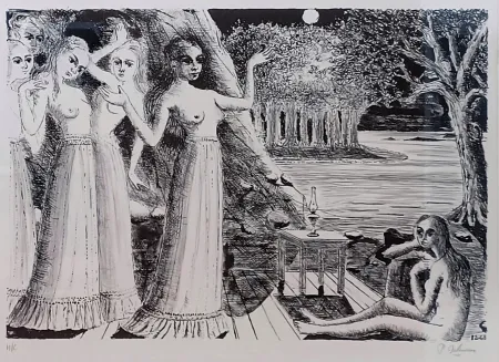 Lithografie Delvaux - Le Bout du monde