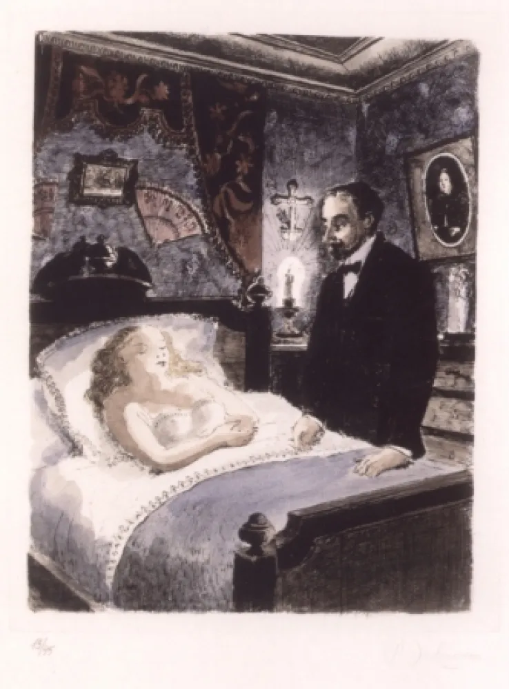 Geen Techniek Delvaux - LE PAYS DES MIROIRS - 16 gravures aquarellées