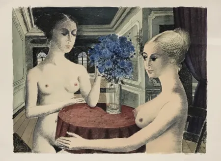 Lithografie Delvaux - Le Silence