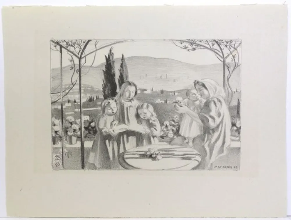 Lithografie Denis - La Terrasse