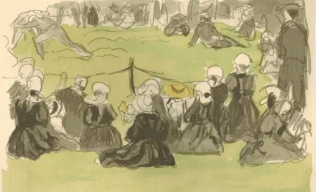 Geïllustreerd Boek Denis - Le crépuscule sur la mer.  Illustrations de Maurice Denis.