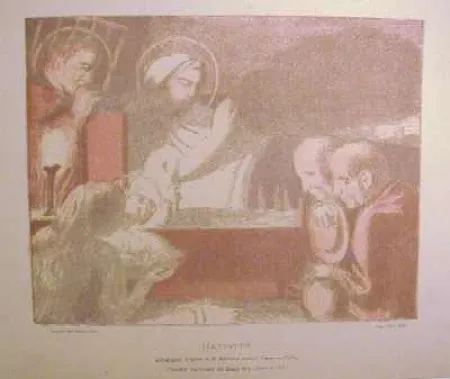 Lithografie Denis - Nativité