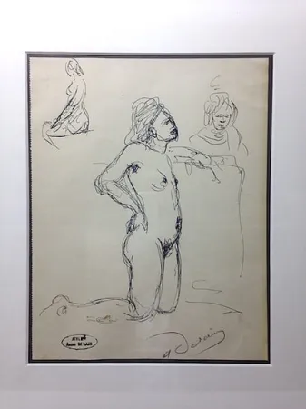 Geen Techniek Derain - André Derain (1880-1954). Etude de nu. Encre sur papier signée.