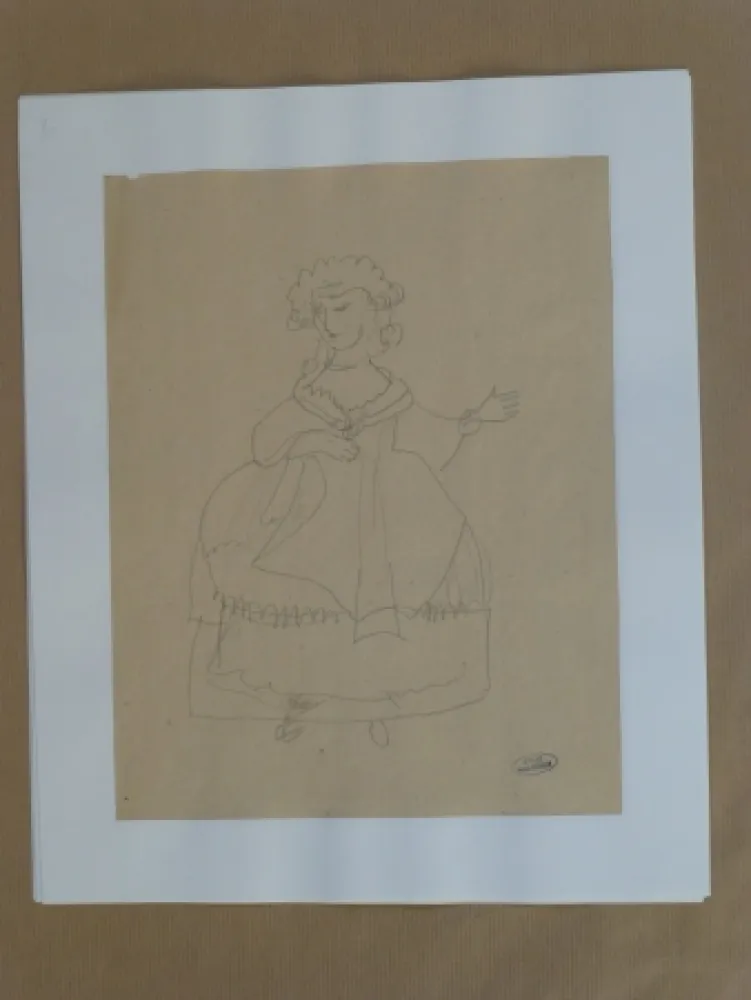 Geen Techniek Derain - Femme à la robe 