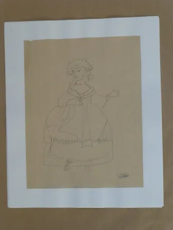 Geen Techniek Derain - Femme à la robe 