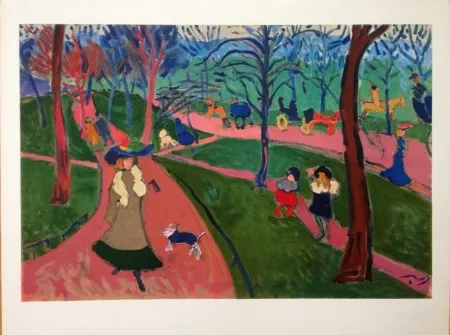 Lithografie Derain - Hyde Park