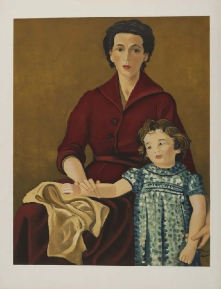 Lithografie Derain - Madre e hija