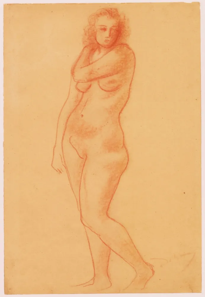 Geen Techniek Derain - Ohne Titel (Nu debout/Femme nue).