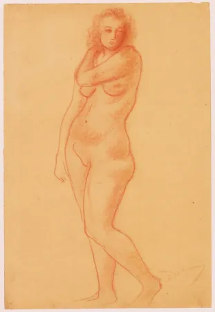 Geen Techniek Derain - Ohne Titel (Nu debout/Femme nue).