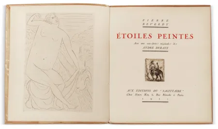 Geïllustreerd Boek Derain - Pierre Reverdy :  ÉTOILES PEINTES. Avec une eau-forte originale de André Derain (1921)