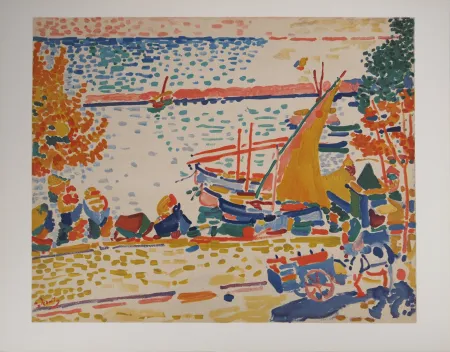 Lithografie Derain - Port de Collioure fauve