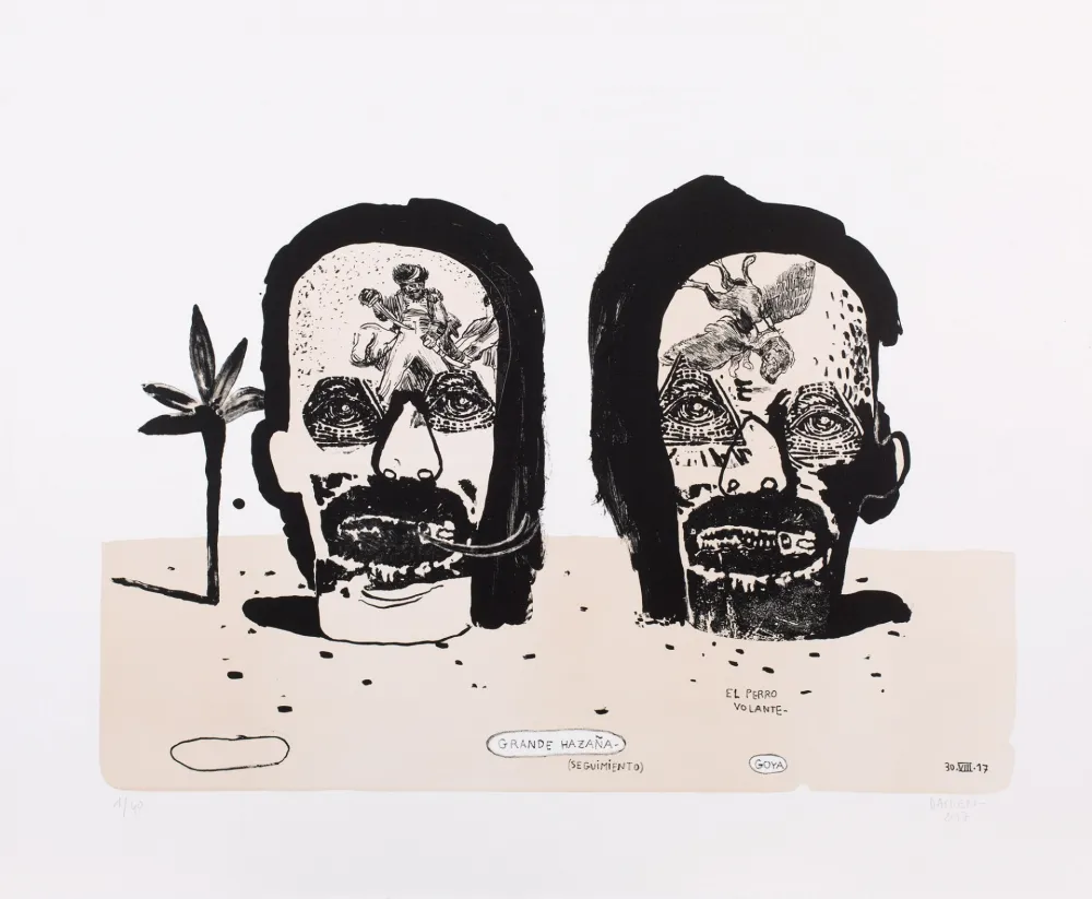 Lithografie Deroubaix - Graveurs