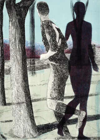 Lithografie Desgrandchamps - Latona 2