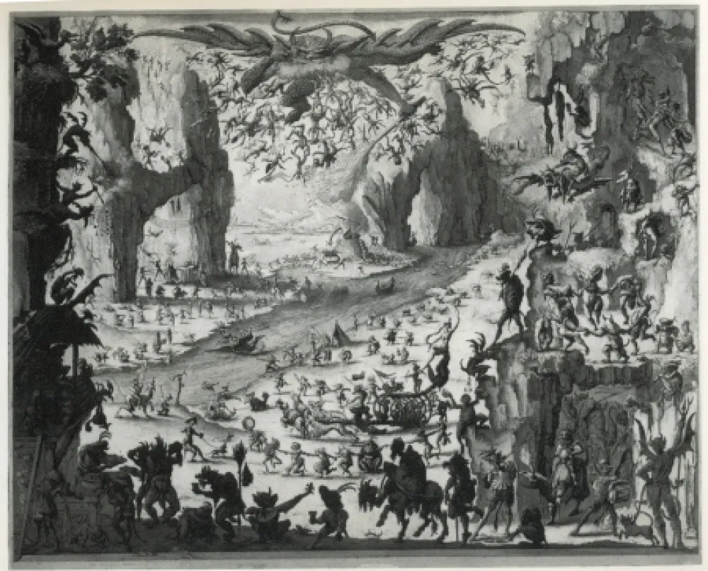 Ets En Aquatint Desmazières - La Tentation de Saint-Antoine