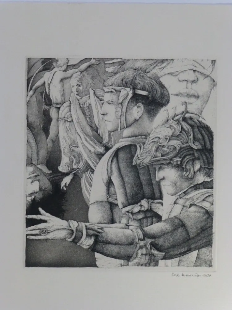 Aquatint Desmazières - Le songe de Malatesta