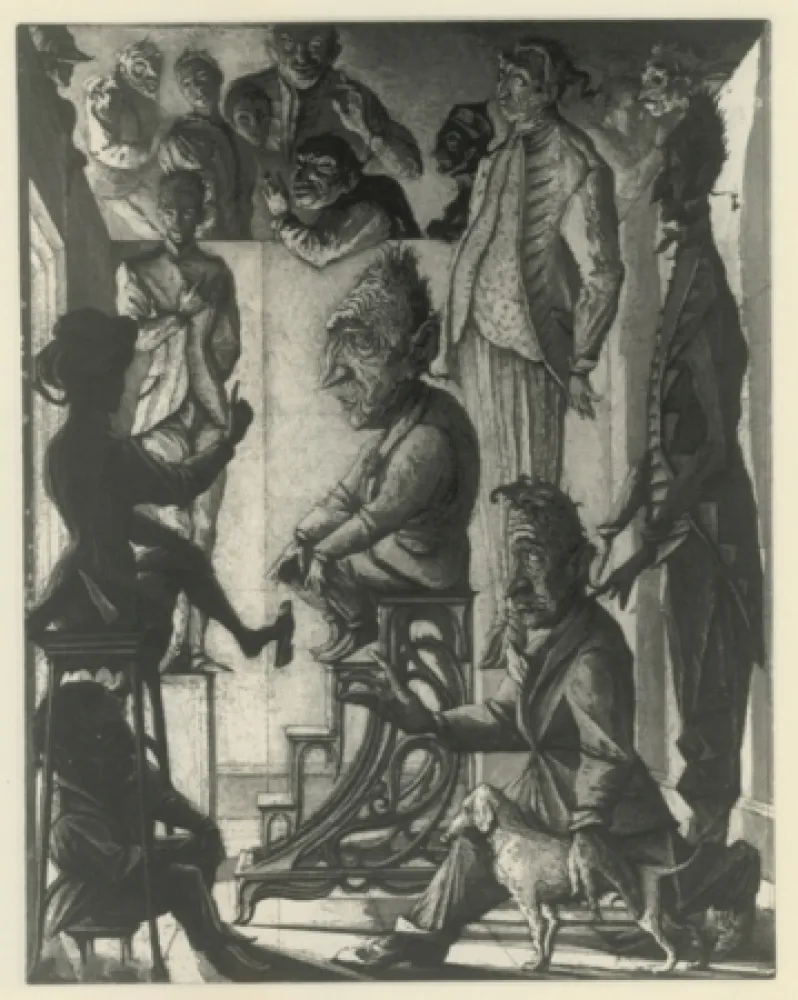 Ets En Aquatint Desmazières - Petit Controverse sans Importance