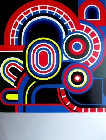 Zeefdruk Dewasne - Composition I