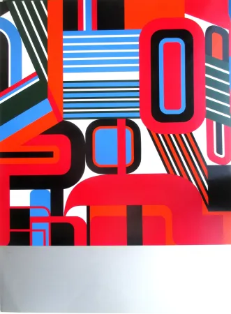 Zeefdruk Dewasne - Composition II