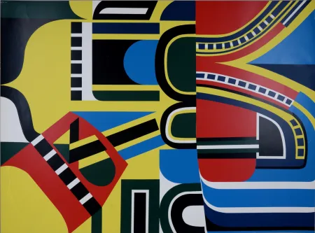 Zeefdruk Dewasne - Composition III, 1969