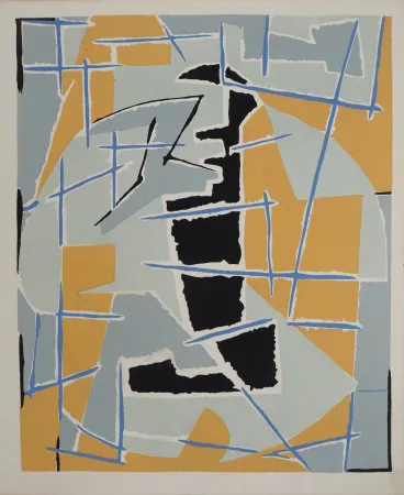 Lithografie Deyrolle - Faille, Sujet abstrait