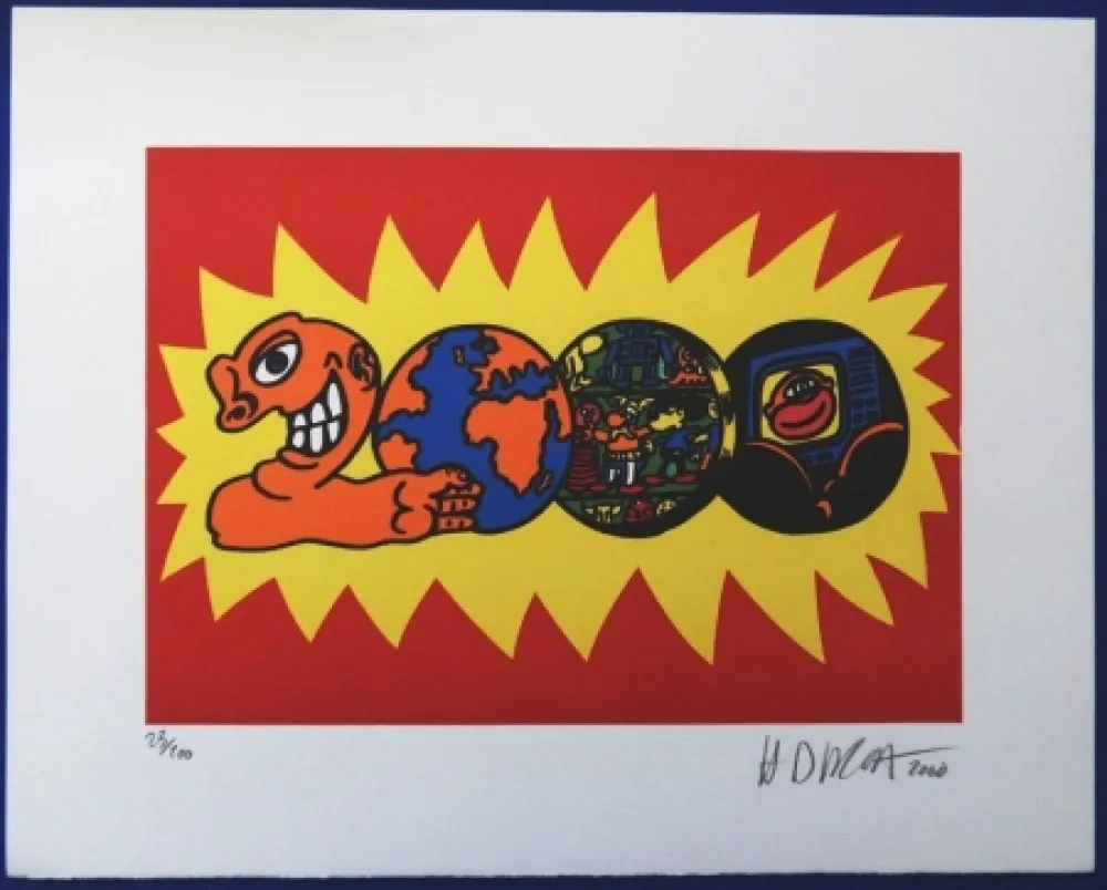 Zeefdruk Di Rosa - 2000 - Hommage à Combas