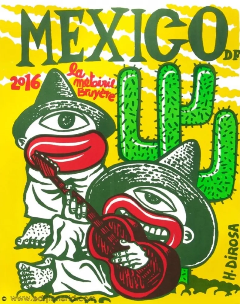 Lithografie Di Rosa - Affiche Mexico