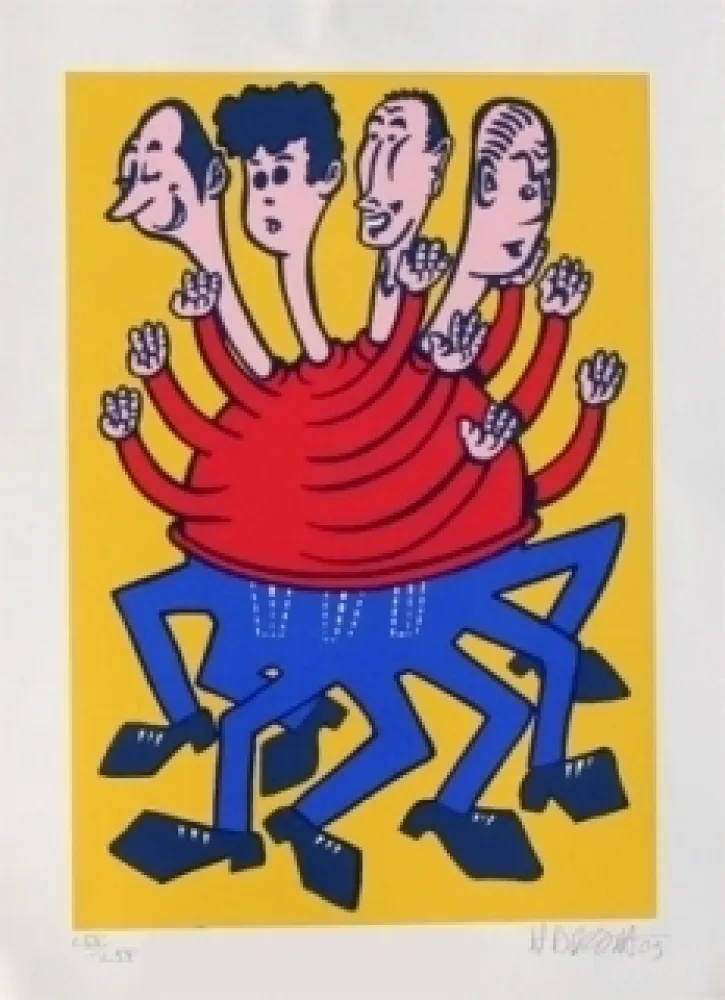 Zeefdruk Di Rosa - Enfance