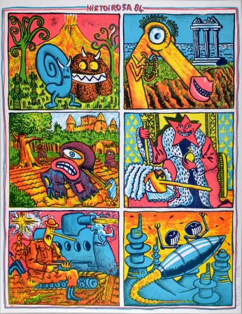 Lithografie Di Rosa - Histoirosa