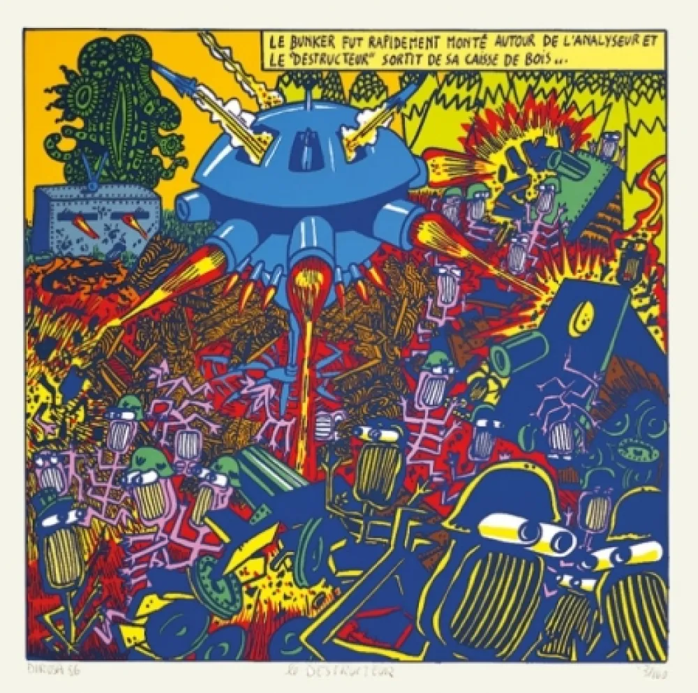 Zeefdruk Di Rosa - Le destructeur