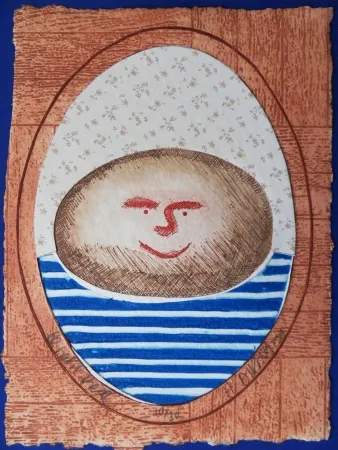 Gravure Di Rosa - Le petit frère