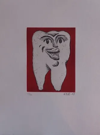 Gravure Di Rosa - Les 32 dents
