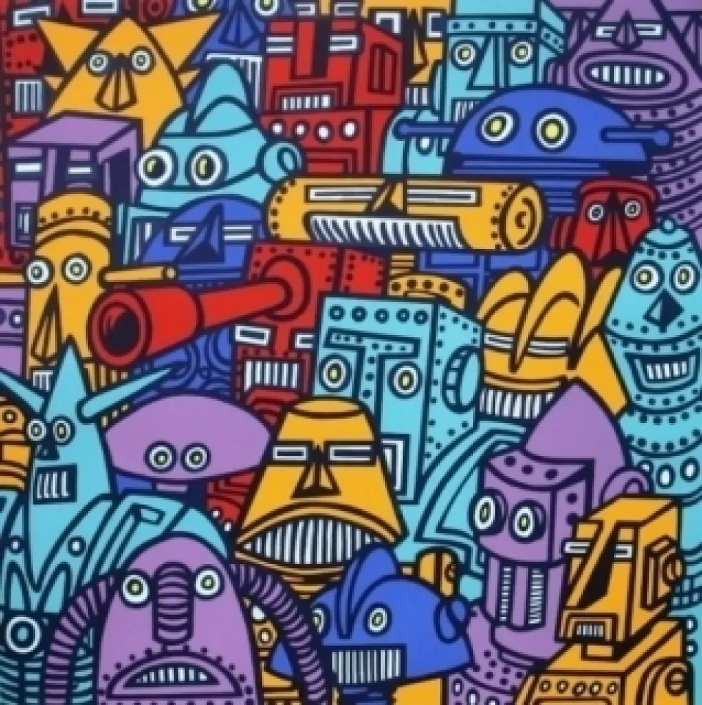 Zeefdruk Di Rosa - ROBOTS