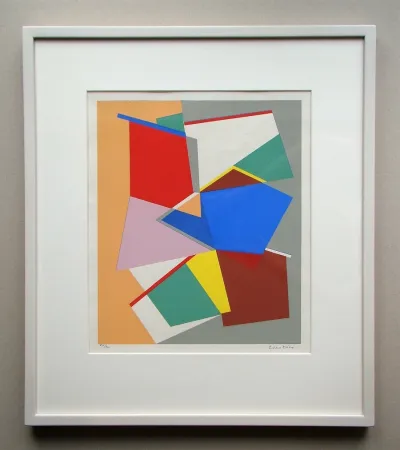 Zeefdruk Dias - Untitled abstract composition