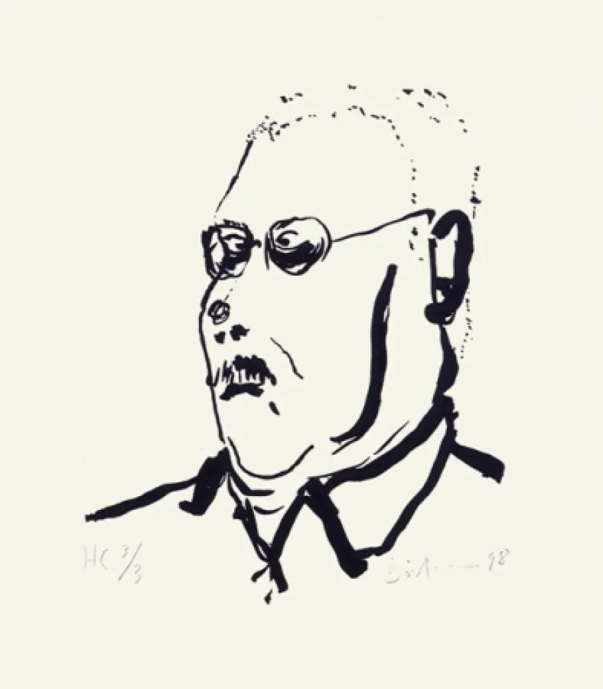 Zeefdruk Dietman - Autoportrait No. 1