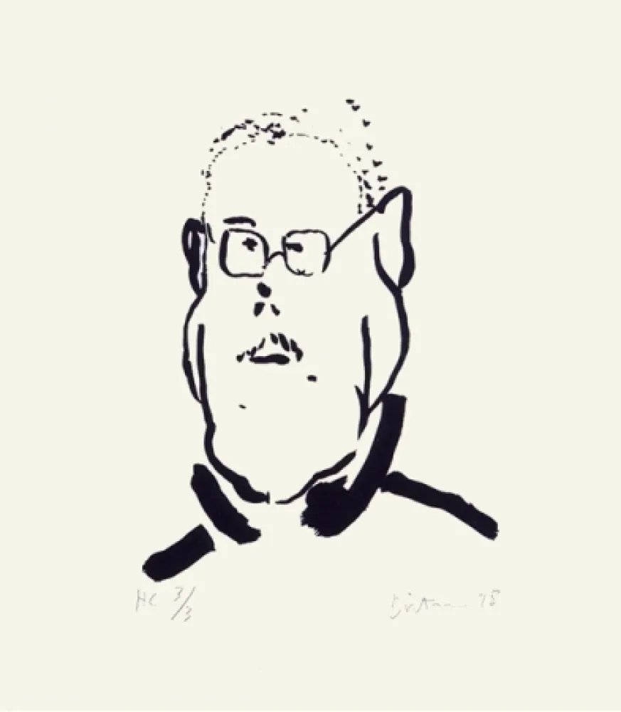 Zeefdruk Dietman - Autoportrait No. 2